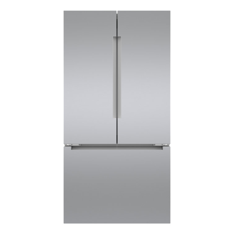 Bosch 800 Series 36 Inch Smart 3 Door Counter Depth Refrigerator With Recessed Handles Anti Fingerprint Exterior Internal Water Home Connect